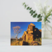 Felsenbildung und Baum, Riesenspielplatz Postkarte (Stehend Vorderseite)