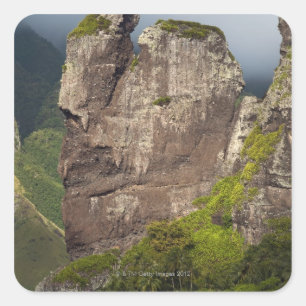 Felsenbildungen nach der Bucht der Jungfrauen, Quadratischer Aufkleber