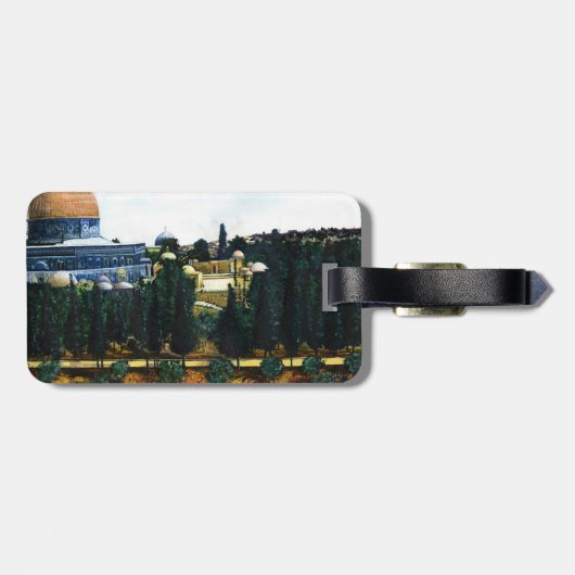 Felsendom, Jerusalem Gepäckanhänger (Rückseite horizontal)