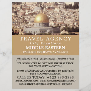 Felsendom, Jerusalem, Reisebüro Flyer