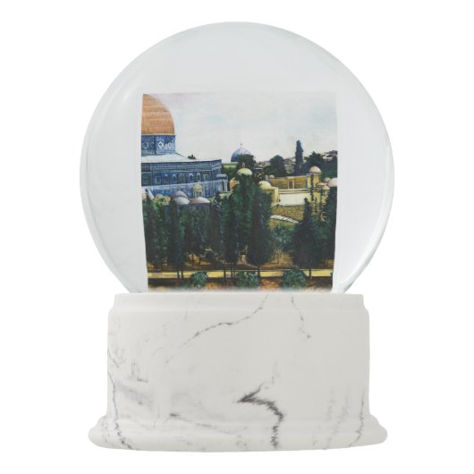 Felsendom, Jerusalem Schneekugel (Rückseite)