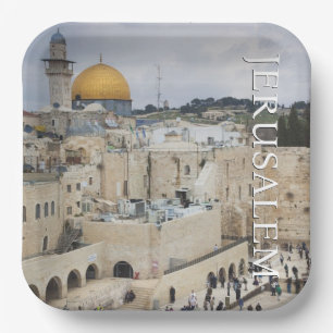 Felsendom Westmauerplatz, Jerusalem Pappteller
