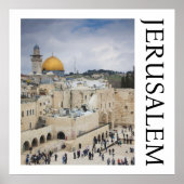 Felsendom | Westmauerplatz, Jerusalem Poster (Vorne)
