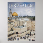 Felsendom | Westmauerplatz, Jerusalem Poster (Vorne)