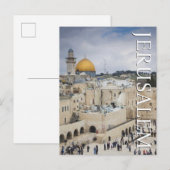 Felsendom | Westmauerplatz, Jerusalem Postkarte (Vorne/Hinten)