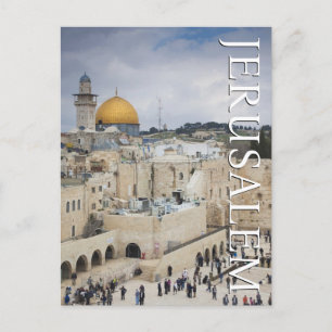 Felsendom   Westmauerplatz, Jerusalem Postkarte