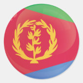 Felsenflagge Eritrea Runder Aufkleber (Vorderseite)