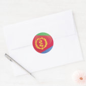 Felsenflagge Eritrea Runder Aufkleber (Umschlag)