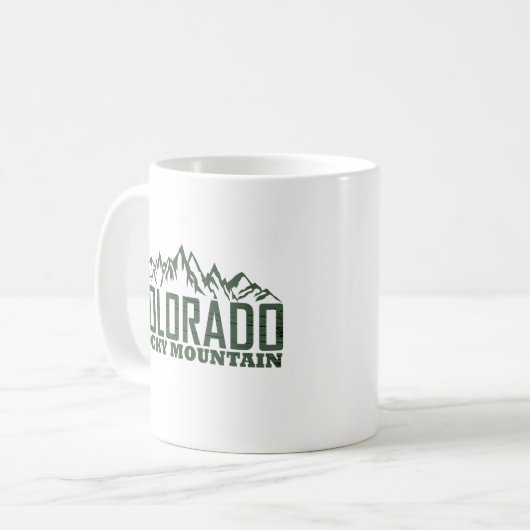 Felsengebirge Colorado Kaffeetasse (Vorderseite Links)