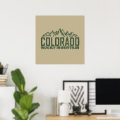 Felsengebirge Colorado Poster (Heimbüro)