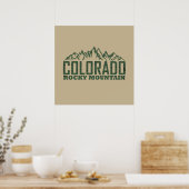 Felsengebirge Colorado Poster (Küche)