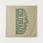 Felsengebirge Colorado Wandteppich (Vorderseite (Horizontal))