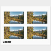 Felsengebirge Rechteckiger Aufkleber (Blatt)