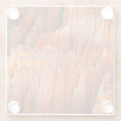 FelsenHoodoos im Morgen-Licht Glasuntersetzer (Rückseite)