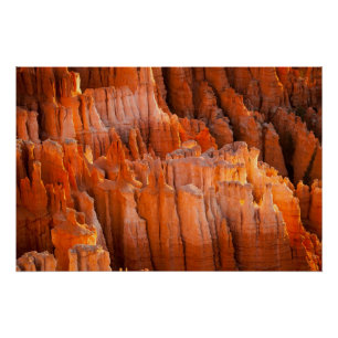 FelsenHoodoos im Morgen-Licht Poster