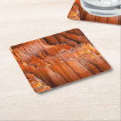 FelsenHoodoos im Morgen-Licht Rechteckiger Pappuntersetzer (angewinkelt)