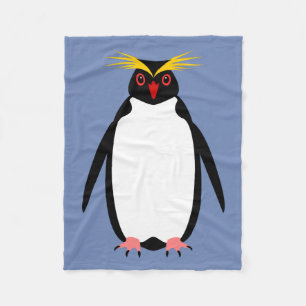 Felsenhüpper oder Makaroneserpinguin Fleecedecke