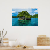 Felseninsel in Rock Islands Poster (Küche)