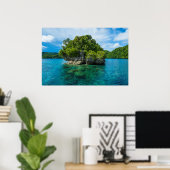 Felseninsel in Rock Islands Poster (Heimbüro)