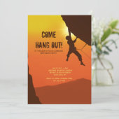 Felsenklettereinladung Einladung (Stehend Vorderseite)