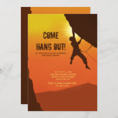 Felsenklettereinladung Einladung (Vorne/Hinten)