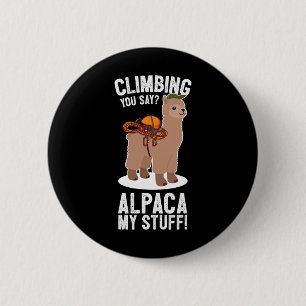 Felsenkletterer Berg Bouldering I Alpaka Kletternd Button