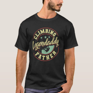 Felsenkletterer Bergsteiger Bouldering Legende Dad T-Shirt