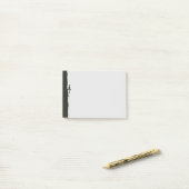 Felsenkletterer Bergsteiger Silhouette Post-it Klebezettel (Auf Schreibtisch)