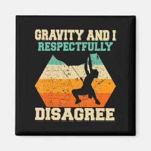 Felsenkletterer Bouldering Vintage Retro Felsenkle Magnet