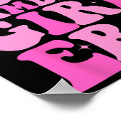 Felsenkletterer in meiner Felsenkletter-Mädchen-Är Poster (Ecke)