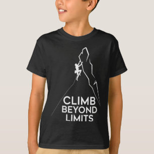 Felsenkletterer jenseits der Grenzen Lustiges Klet T-Shirt