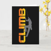 Felsenkletterer Klettern Buchstaben Klettern Bould Karte (Gelbe Blume)