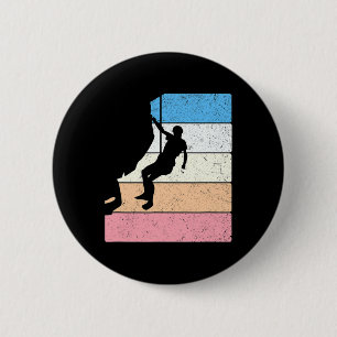 Felsenkletterer-Kostüm Bouldering Vintage Berg C Button