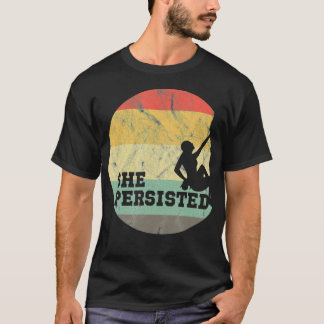 Felsenkletterin Sie Beharrte Felsenkletterer T-Shirt