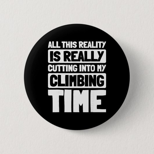 Felsenklettern Berg Bouldering Bergsteiger Kletter Button (Vorderseite)