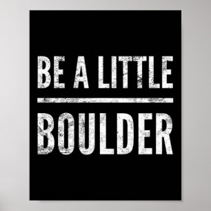 Felsenklettern Bouldering Abgenutzt Wandergeschenk Poster