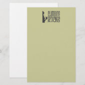 Felsenklettern Briefpapier (Vorne/Hinten)