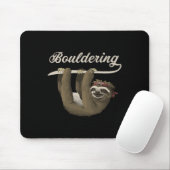 Felsenklettern Faultier Bouldering  Mousepad (Mit Mouse)