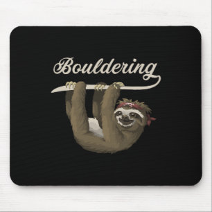 Felsenklettern Faultier Bouldering Mousepad