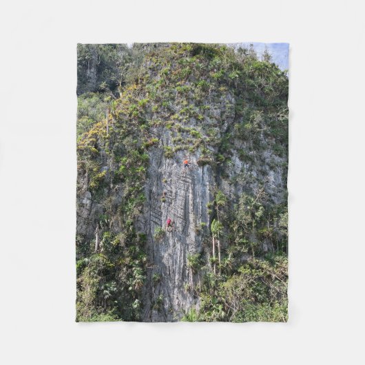 Felsenklettern Fleecedecke (Vorderseite)