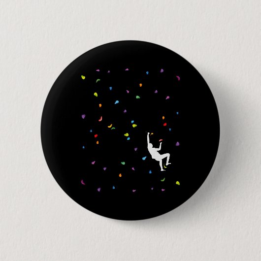 Felsenklettern Free Climbing Extremsport Boulder Button (Vorderseite)