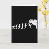 Felsenklettern - Für Kletterer Lustige Evolution Karte (Gelbe Blume)