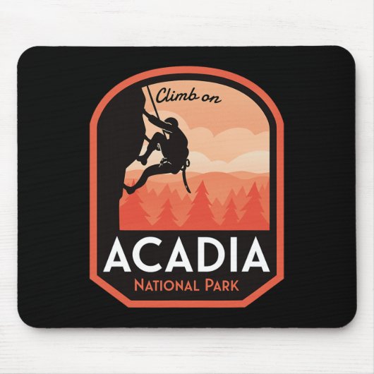 Felsenklettern im Acadia National Park Mousepad (Vorne)