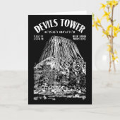 Felsenklettern Kletterer Devils Tower Bear Lodge K Karte (Gelbe Blume)