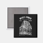 Felsenklettern Kletterer Devils Tower Bear Lodge K Magnet (Vorderseite/Rückseite)