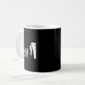 Felsenklettern Kletterer Evolution Bouldern Kaffeetasse (Vorderseite Links)