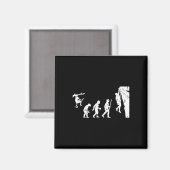 Felsenklettern Kletterer Evolution Bouldern Magnet (Vorderseite/Rückseite)