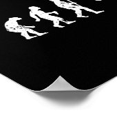 Felsenklettern Kletterer Evolution Bouldern  Poster (Ecke)