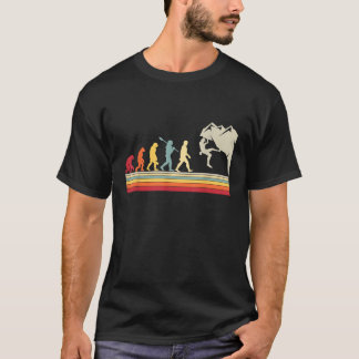 Felsenklettern Menschliche Evolution Vintage Klett T-Shirt