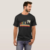 Felsenklettern Menschliche Evolution Vintage Klett T-Shirt (Vorne ganz)